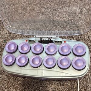 Conair ION SHINE Curlers-12 Flocked Rollers with Pins